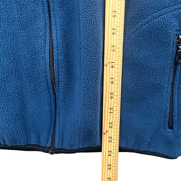 VTG Champion Fleece Vest Mens Sm Blue Full Zip Sporty Athleisure Ski 90s Street - Picture 11 of 12